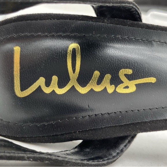 Lulus Womens Black Heels Size 6.5 - Picture 2 of 6